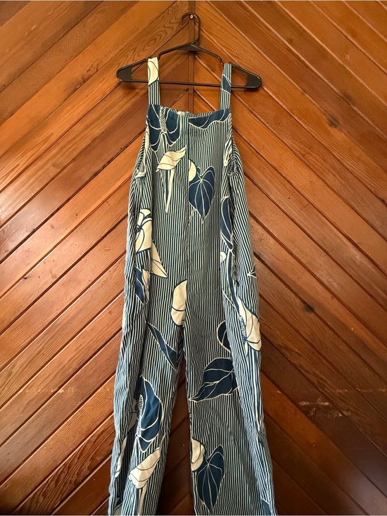 Kamea Designs Pants - Kamea Designs Navy & Cream Jumpsuit